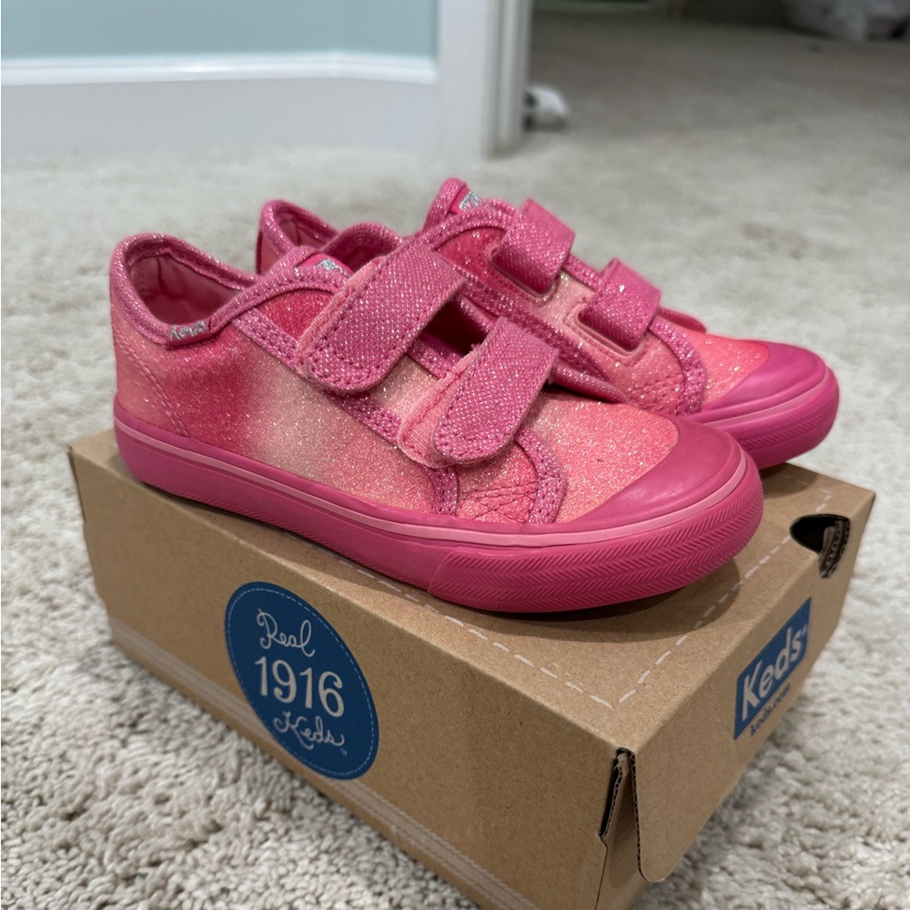 Keds pink glitter shoes NEW